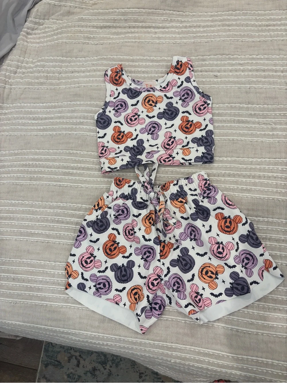Family Matching Halloween Costume Set - Purple & White Pattern